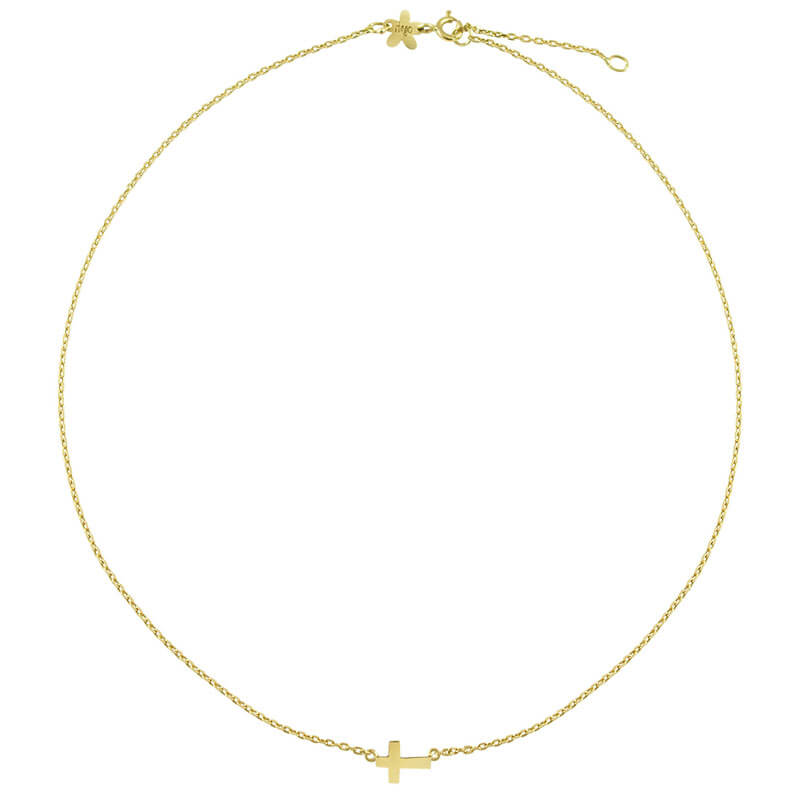 Gargantilla cruz oro imprescindible Gargantilla cruz oro imprescindible