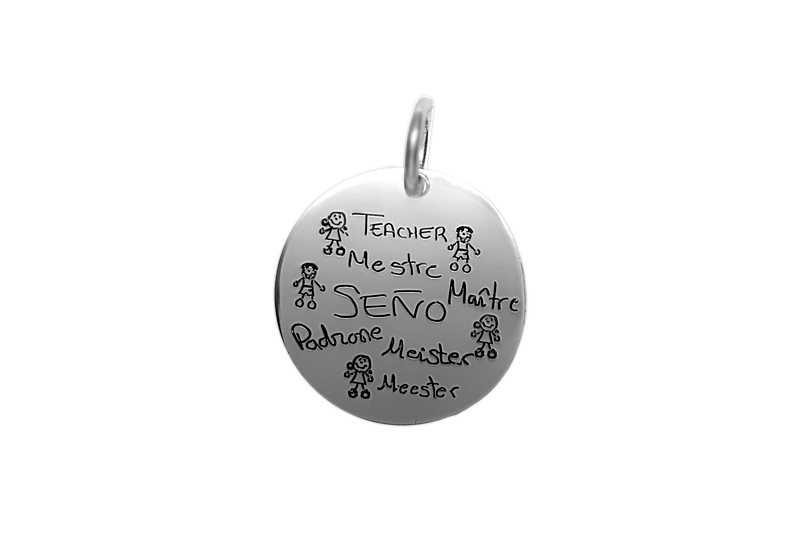 colgante profe teacher