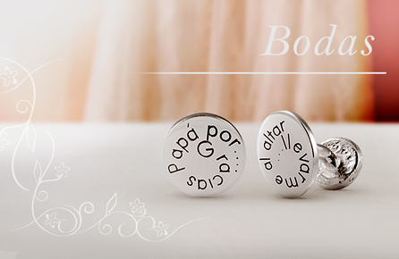 Gemelos bodas personalizado