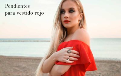Pendientes para vestido rojo
