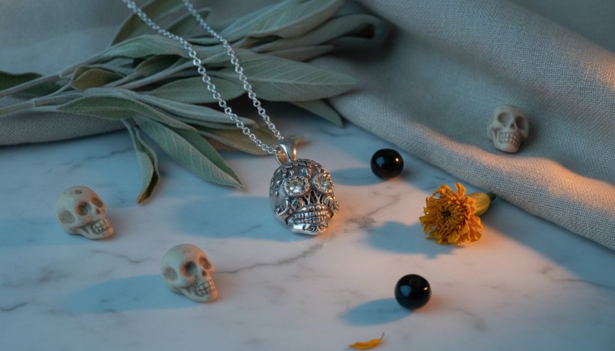 Joyas para halloween / día de todos los santos: ideas y tendencias - calavera, negro | Joyería HAGO